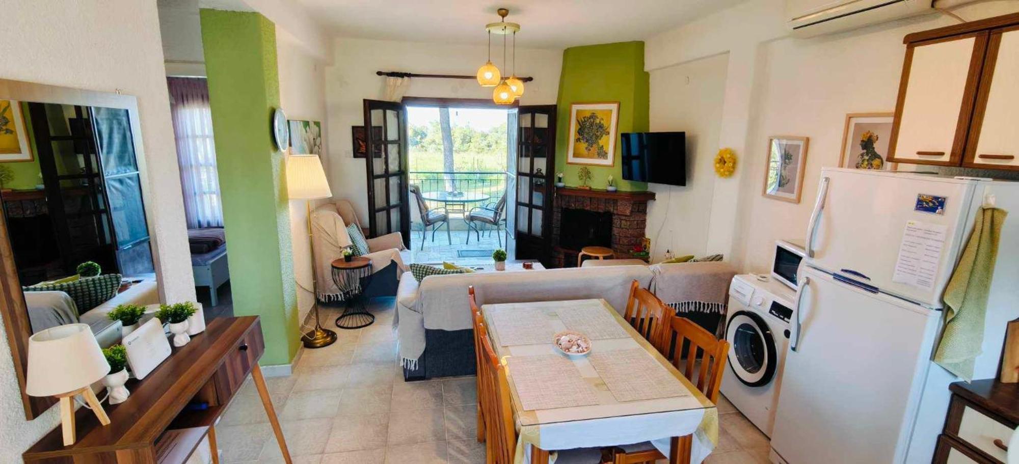 Golden Summer Apartment Néa Fókaia Bagian luar foto